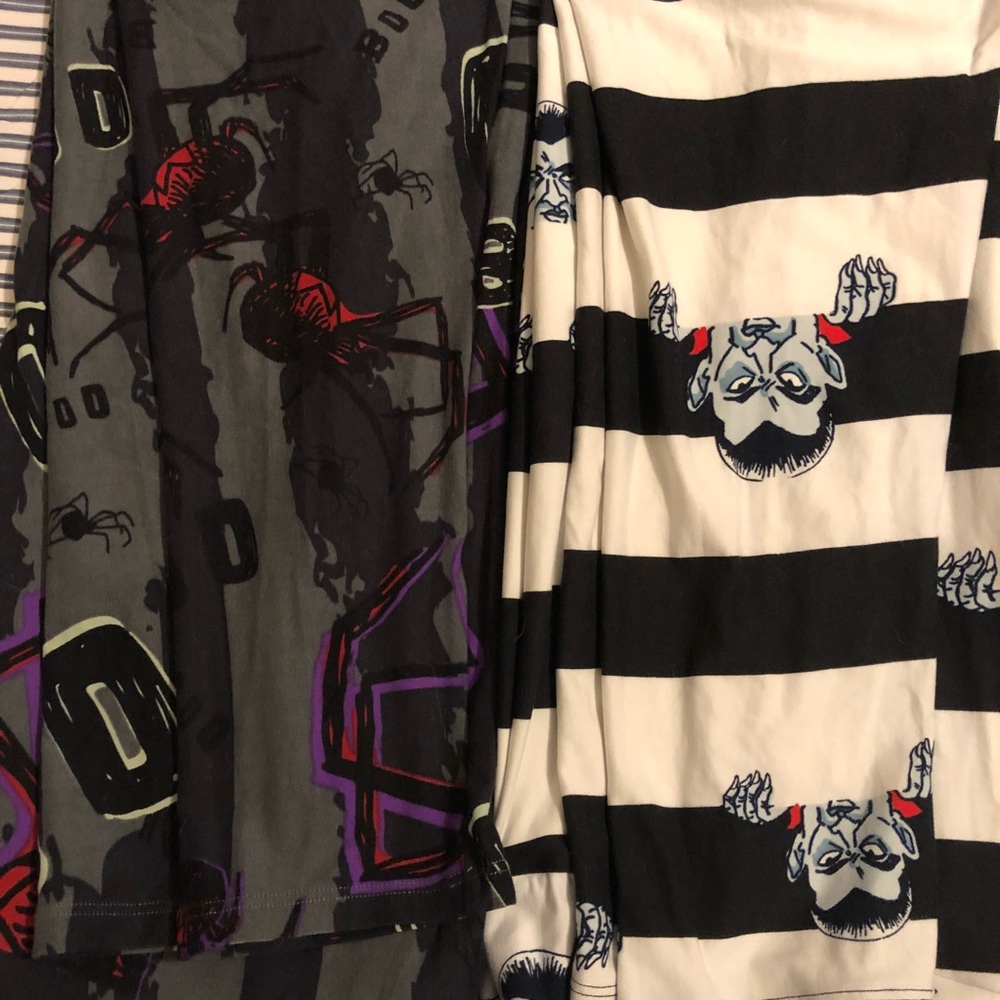 LulaRoe TC2 Halloween leggings (2 pair)